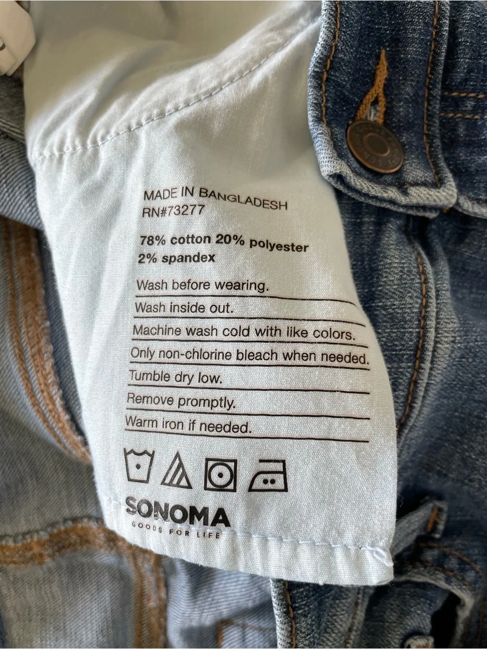 Sonoma Medium Blue Cropped Boyfriend Jeans with Raw Hem - Picture 8 of 10